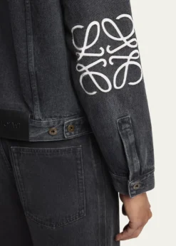 LoeweMen's Anagram Elbow Trucker Jacket