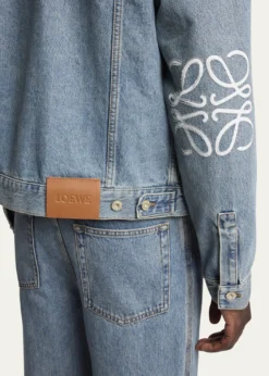 LoeweMen's Anagram Elbow Trucker Jacket