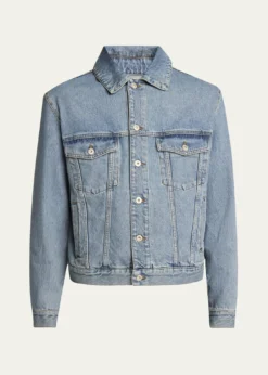 LoeweMen's Anagram Elbow Trucker Jacket