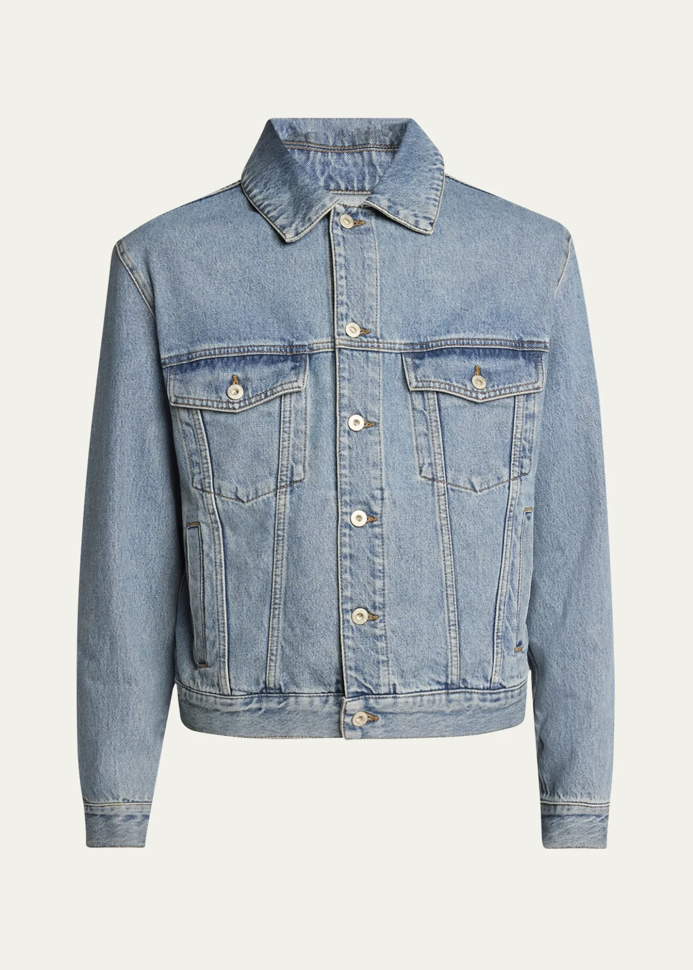 LoeweMen's Anagram Elbow Trucker Jacket