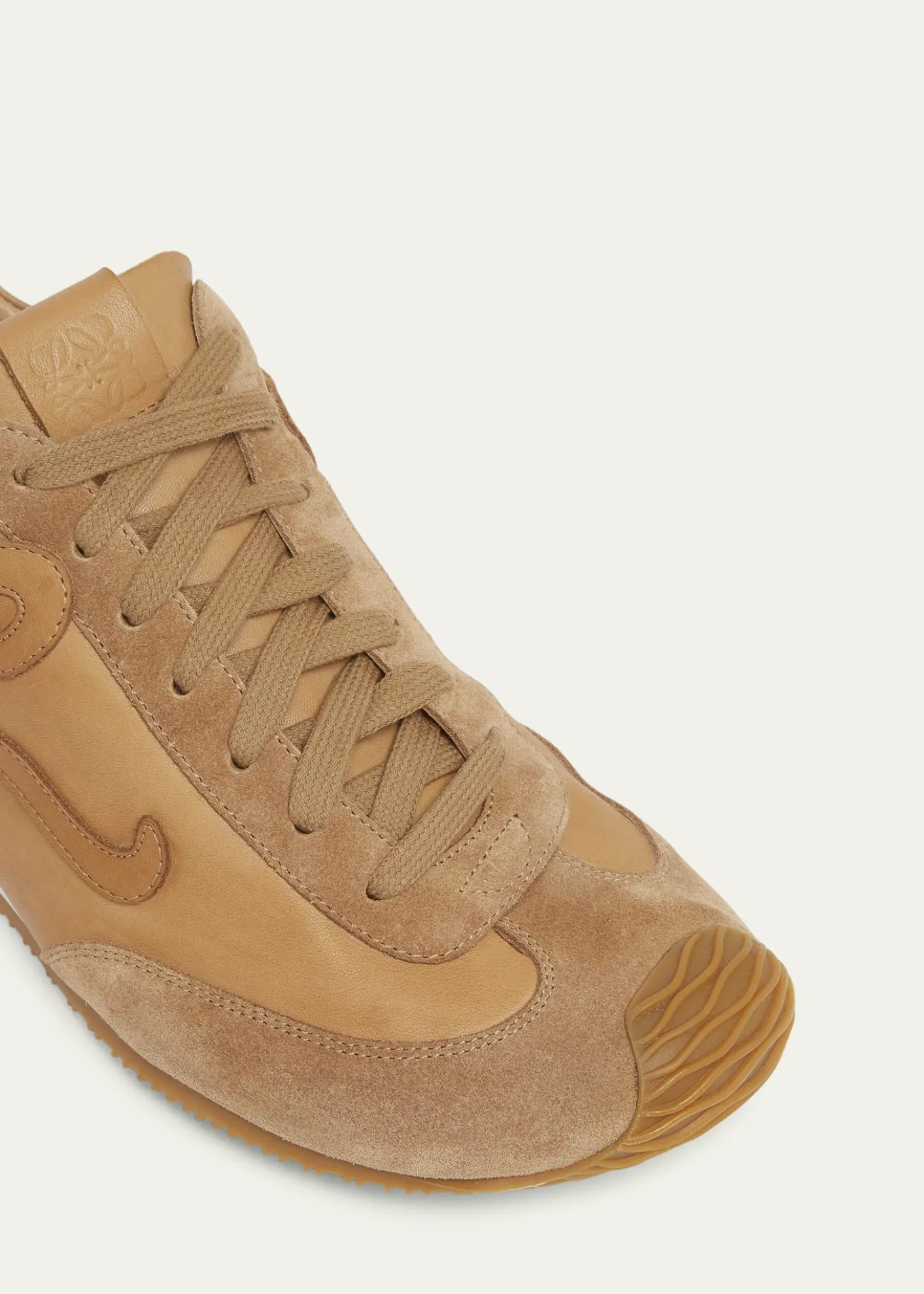 LoeweMen's Ballet Runner 2.0 Leather and Suede Low-Top Sneakers