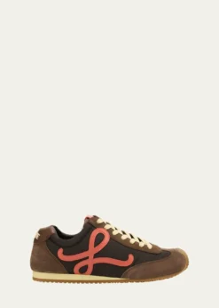 LoeweMen's Ballet Runner 2.0 Nylon & Calfskin Sneakers