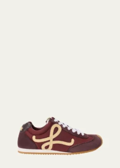 LoeweMen's Ballet Runner 2 Nylon and Suede Sneakers