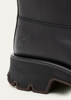 LoeweMen's Bobby Leather Calf-High Boots with Cut-Out Handles