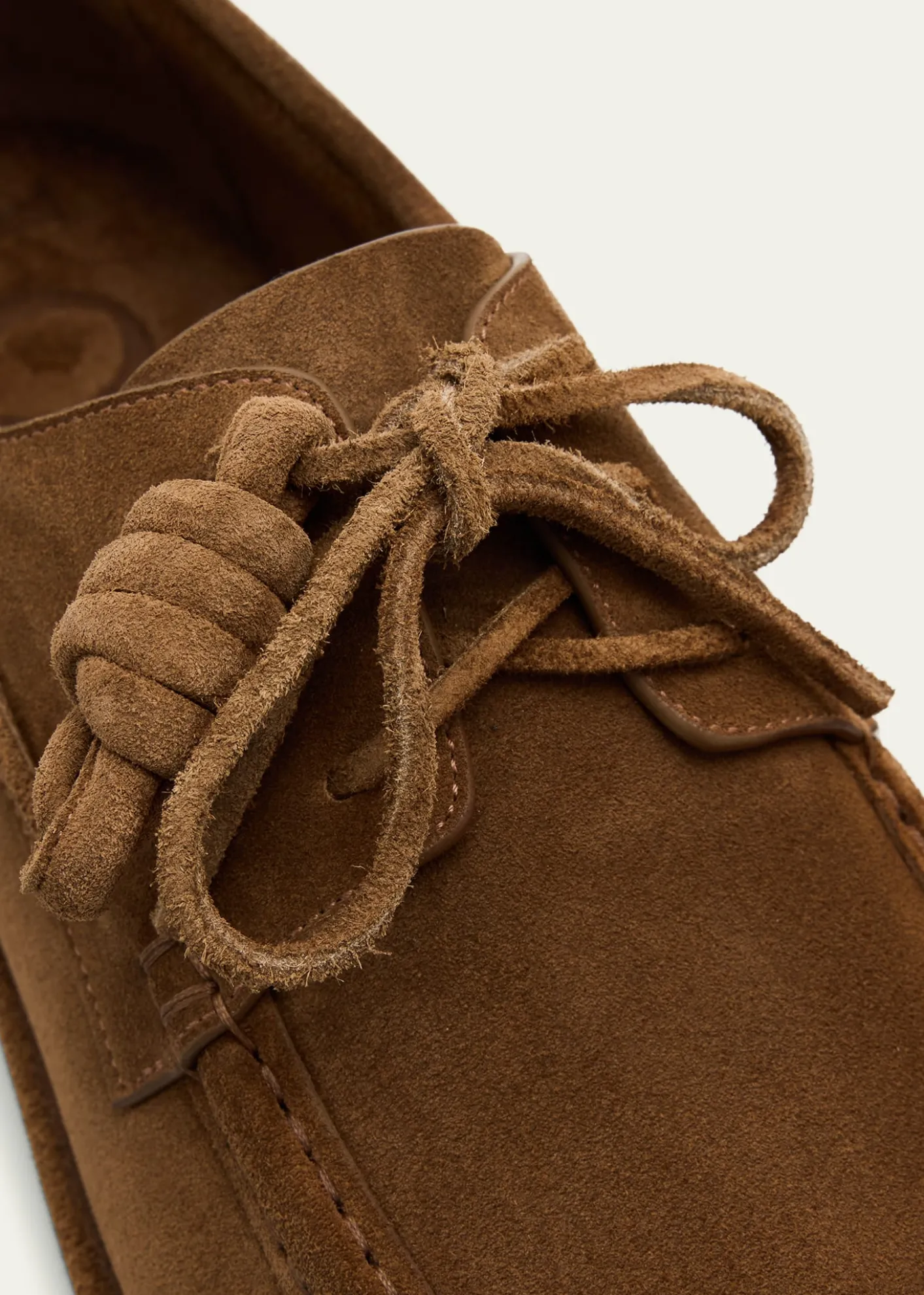 LoeweMen's Campo Suede Flamenco-Knot Boat Shoes