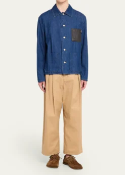 LoeweMen's Campo Suede Flamenco-Knot Boat Shoes
