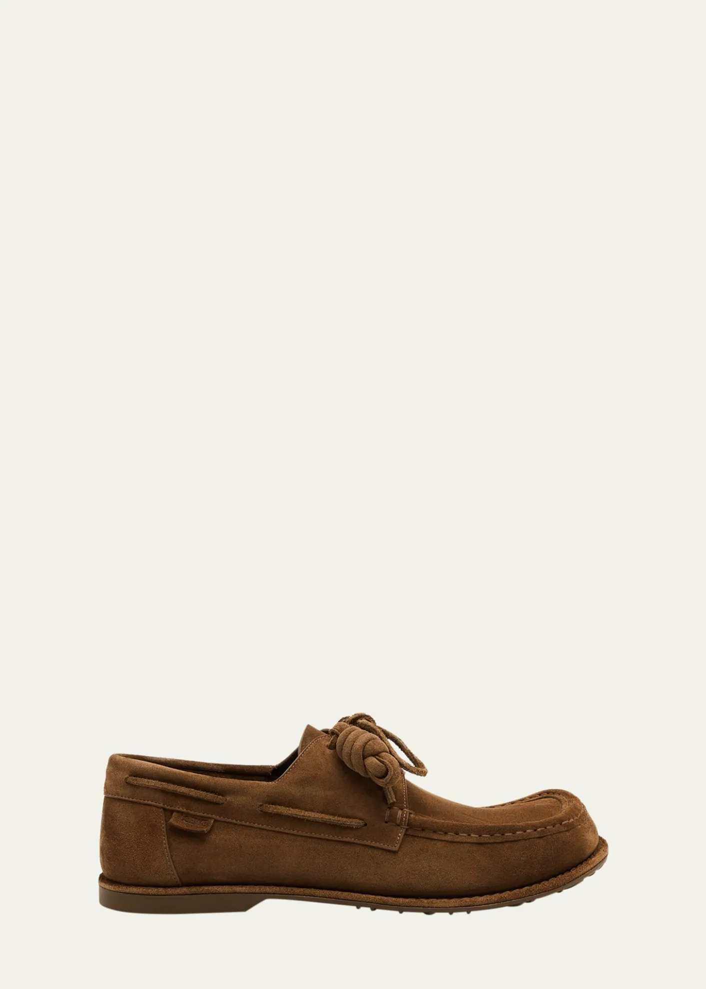 LoeweMen's Campo Suede Flamenco-Knot Boat Shoes