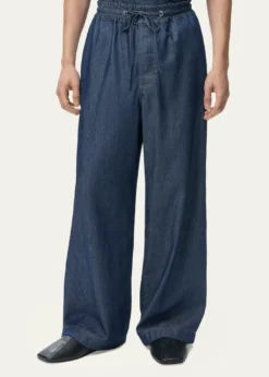 LoeweMen's Denim Drawstring Trousers