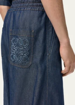 LoeweMen's Denim Drawstring Trousers