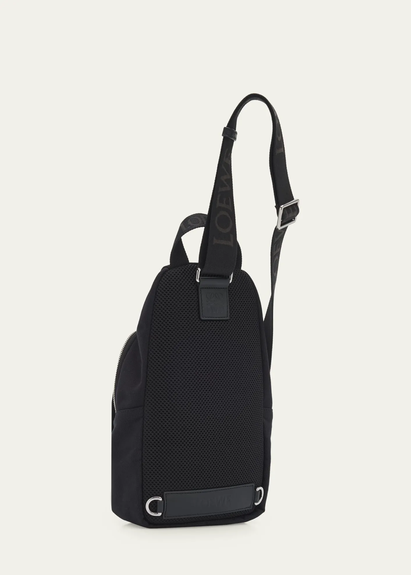 LoeweMen's Flex Canvas and Suede Sling Bag