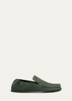 LoeweMen's Flex Suede Moc-Toe Loafers