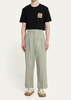 LoeweMen's Flocked Anagram Logo Jersey T-Shirt