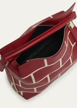 LoeweMen's Large Brick Leather Puzzle Edge Shoulder Bag