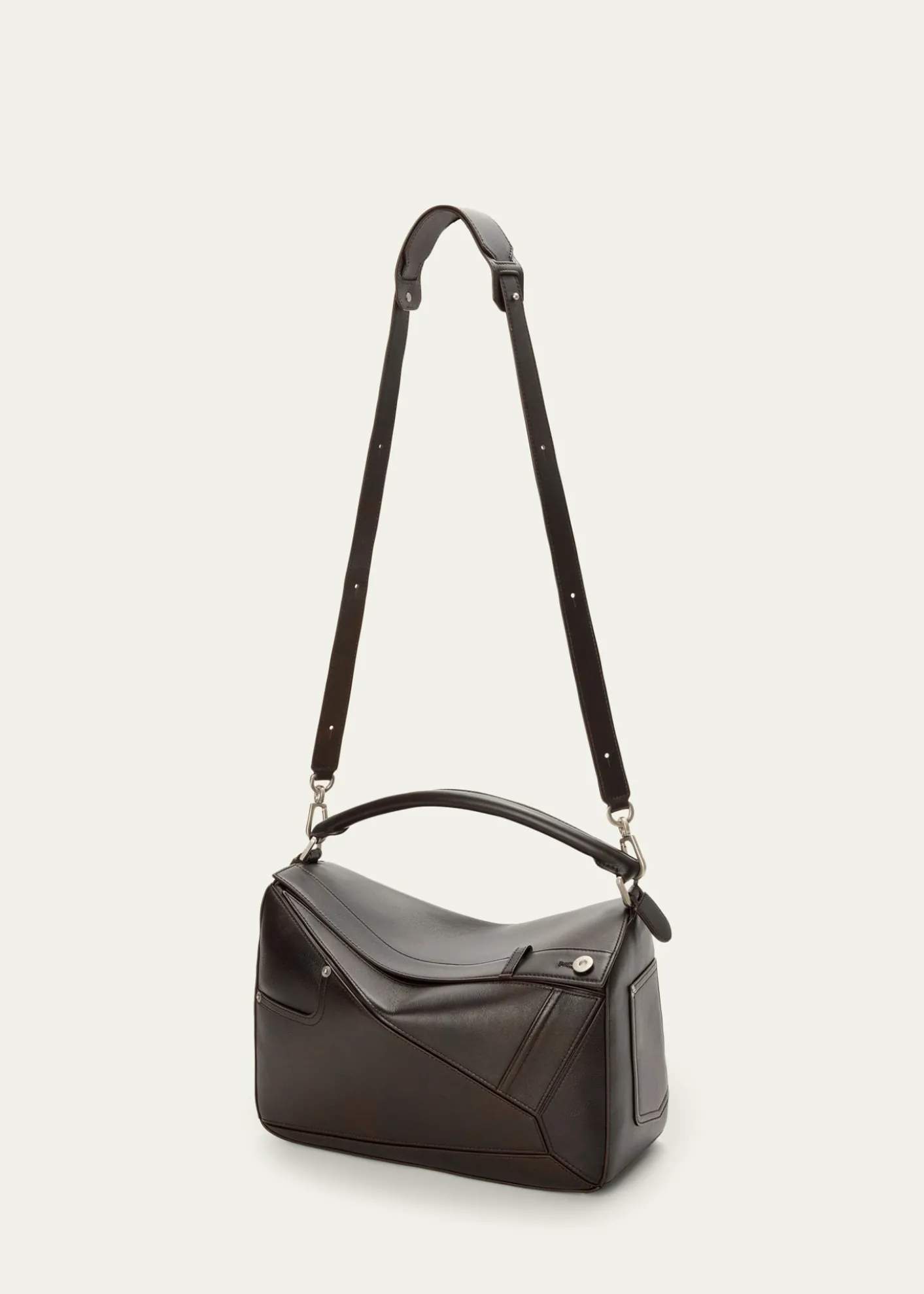 LoeweMen's Large Panta Puzzle Calfskin Shoulder Bag