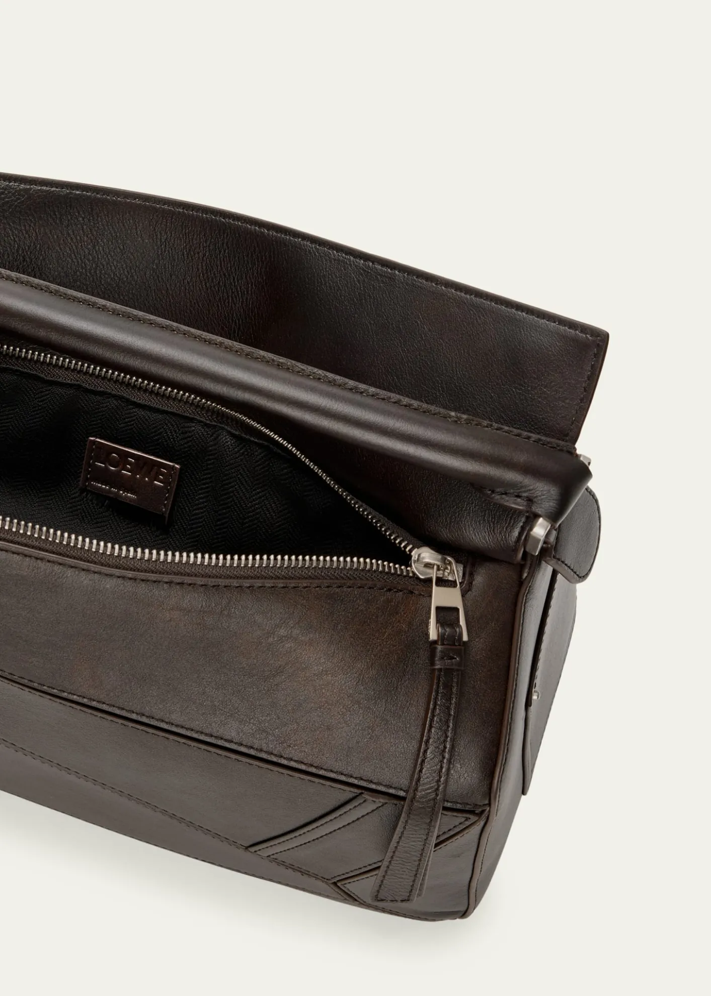LoeweMen's Large Panta Puzzle Calfskin Shoulder Bag