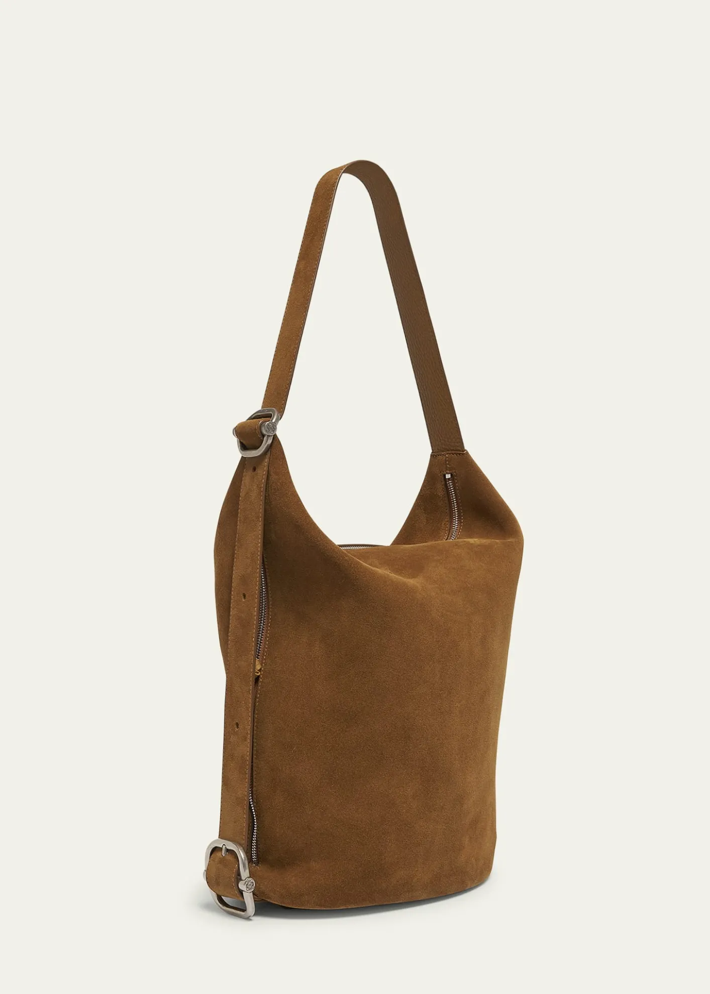 LoeweMen's Loop Medium Suede Bucket Bag