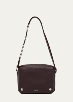 LoeweMen's Medium Pebble Grained Calfskin Messenger Bag