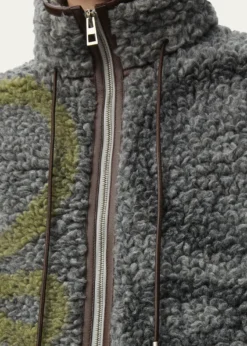 LoeweMen's Monogram Fleece Full-Zip Vest
