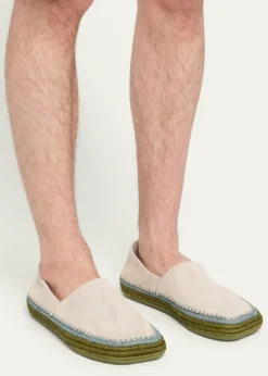 LoeweMen's Rio Suede and Raffia Espadrilles