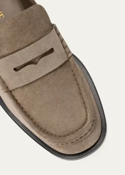 LoeweMen's Suede Penny Loafers