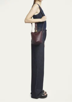 LoeweMini Pebbled Leather Bucket Bag