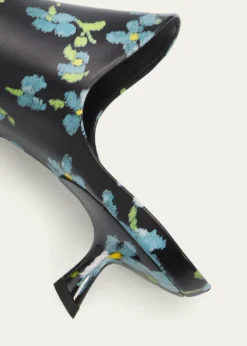 Loewe45mm Emily Floral Leather Mules