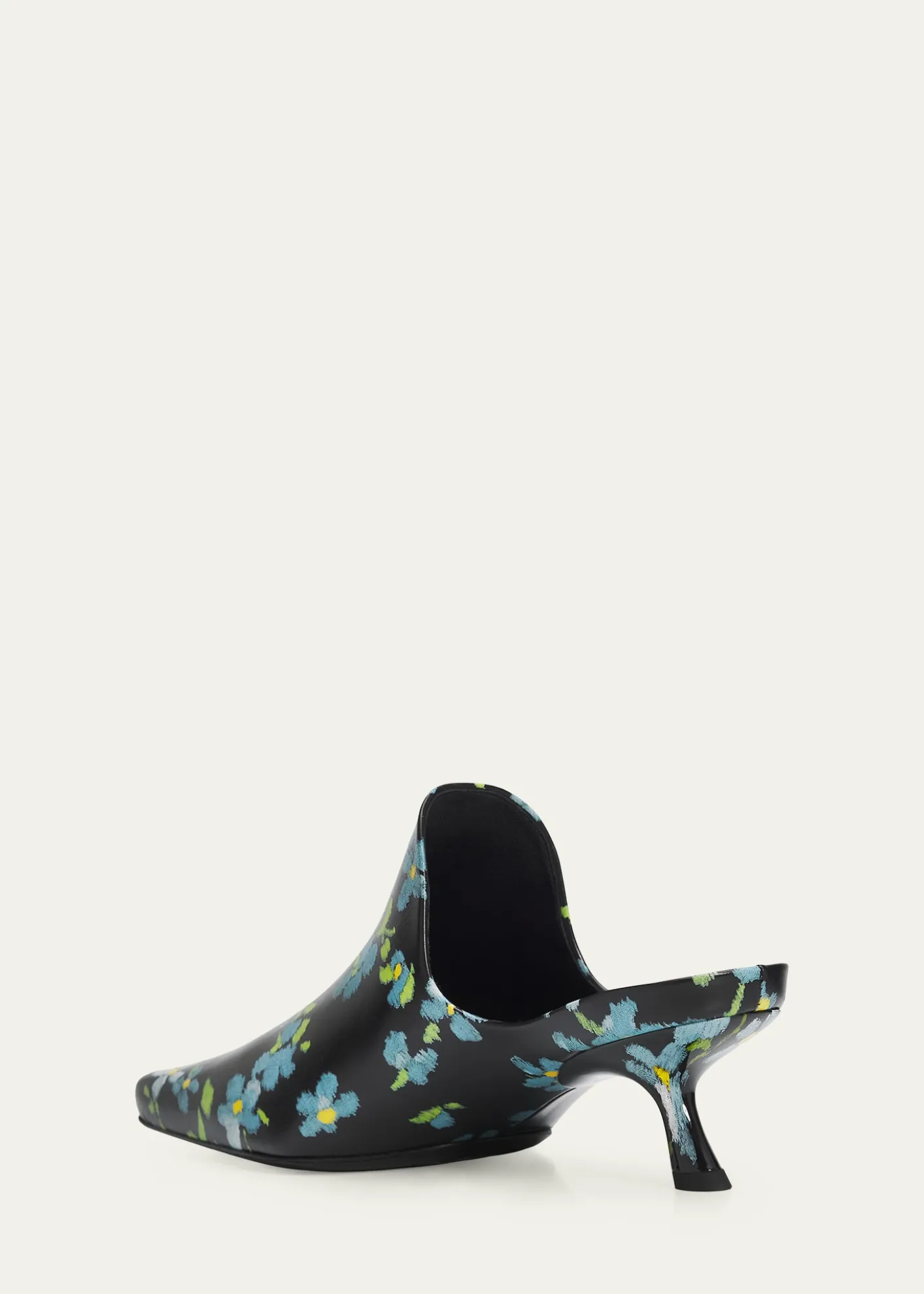 Loewe45mm Emily Floral Leather Mules
