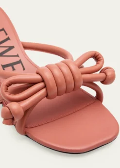 Loewe45mm Flamenco Leather Knot Sandals