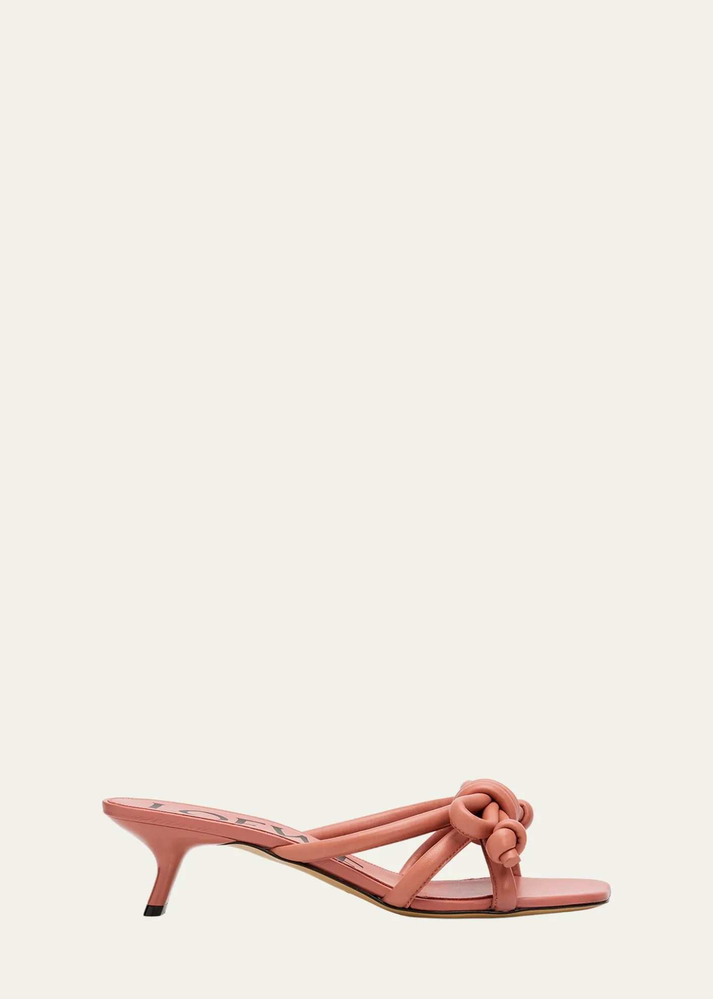 Loewe45mm Flamenco Leather Knot Sandals
