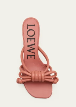 Loewe45mm Flamenco Leather Knot Sandals