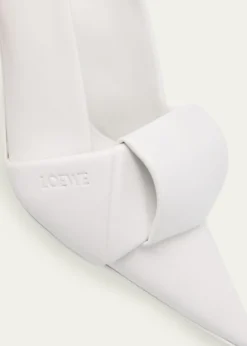 Loewe70mm Origami Folded Leather Mule Pumps