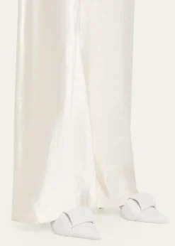 Loewe70mm Origami Folded Leather Mule Pumps