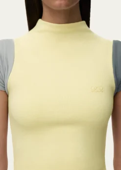 LoeweMock-Neck Colorblock Handkerchief Dress