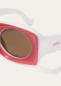 LoeweOval Injection Plastic Sunglasses