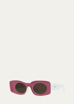 LoeweOval Injection Plastic Sunglasses