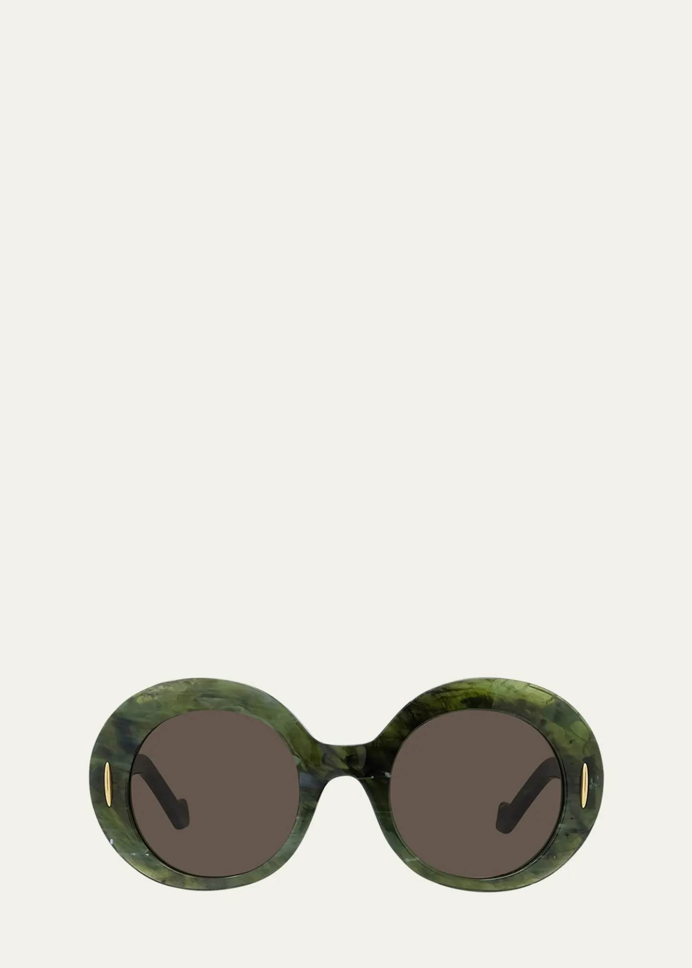 LoeweOval Acetate Sunglasses W/ Anagram