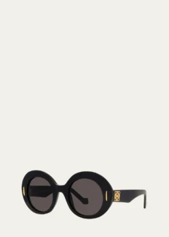 LoeweOval Acetate Sunglasses W/ Anagram