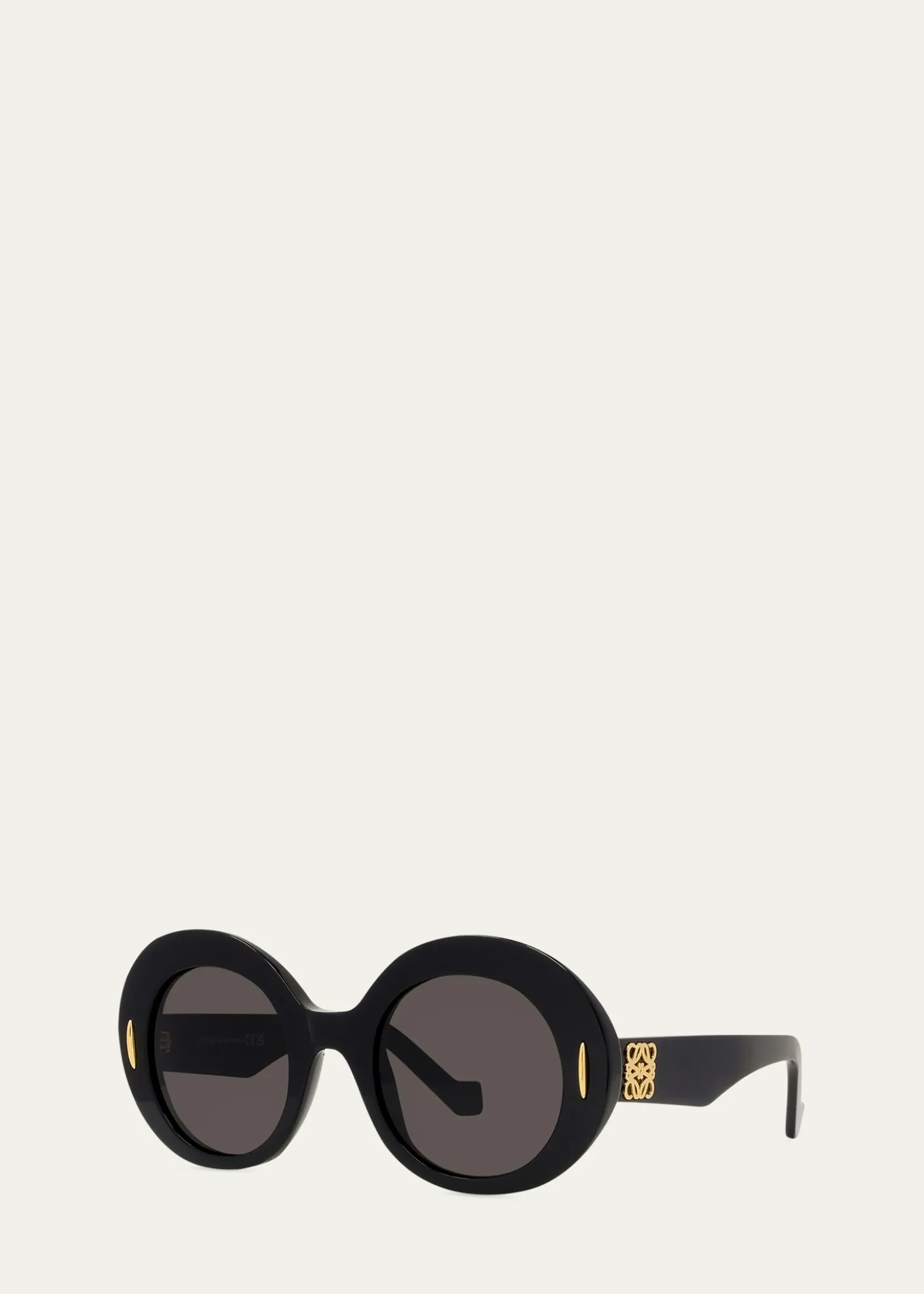 LoeweOval Acetate Sunglasses W/ Anagram