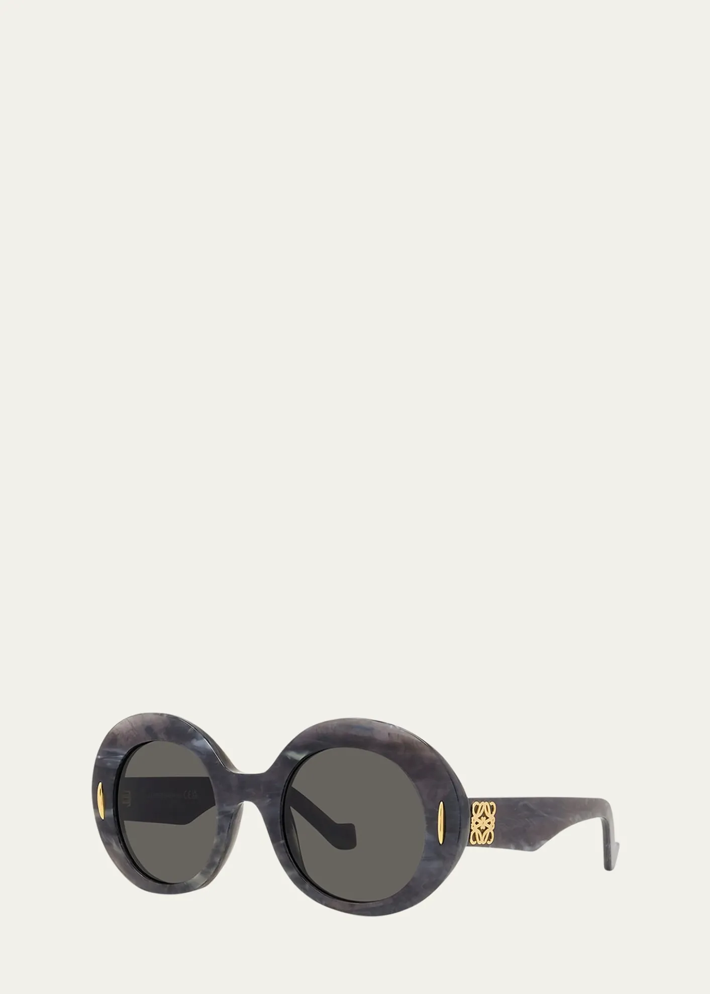 LoeweOval Acetate Sunglasses W/ Anagram