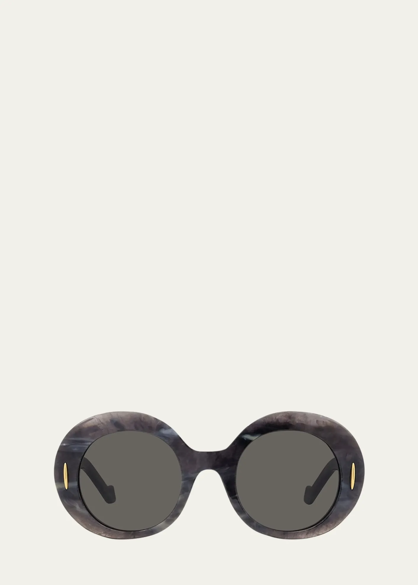 LoeweOval Acetate Sunglasses W/ Anagram