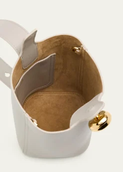 LoewePebble Mini Bucket Bag in Smooth Leather