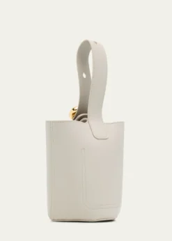 LoewePebble Mini Bucket Bag in Smooth Leather