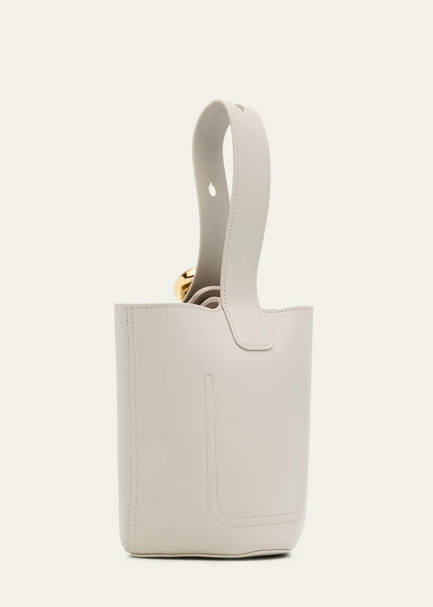 LoewePebble Mini Bucket Bag in Smooth Leather