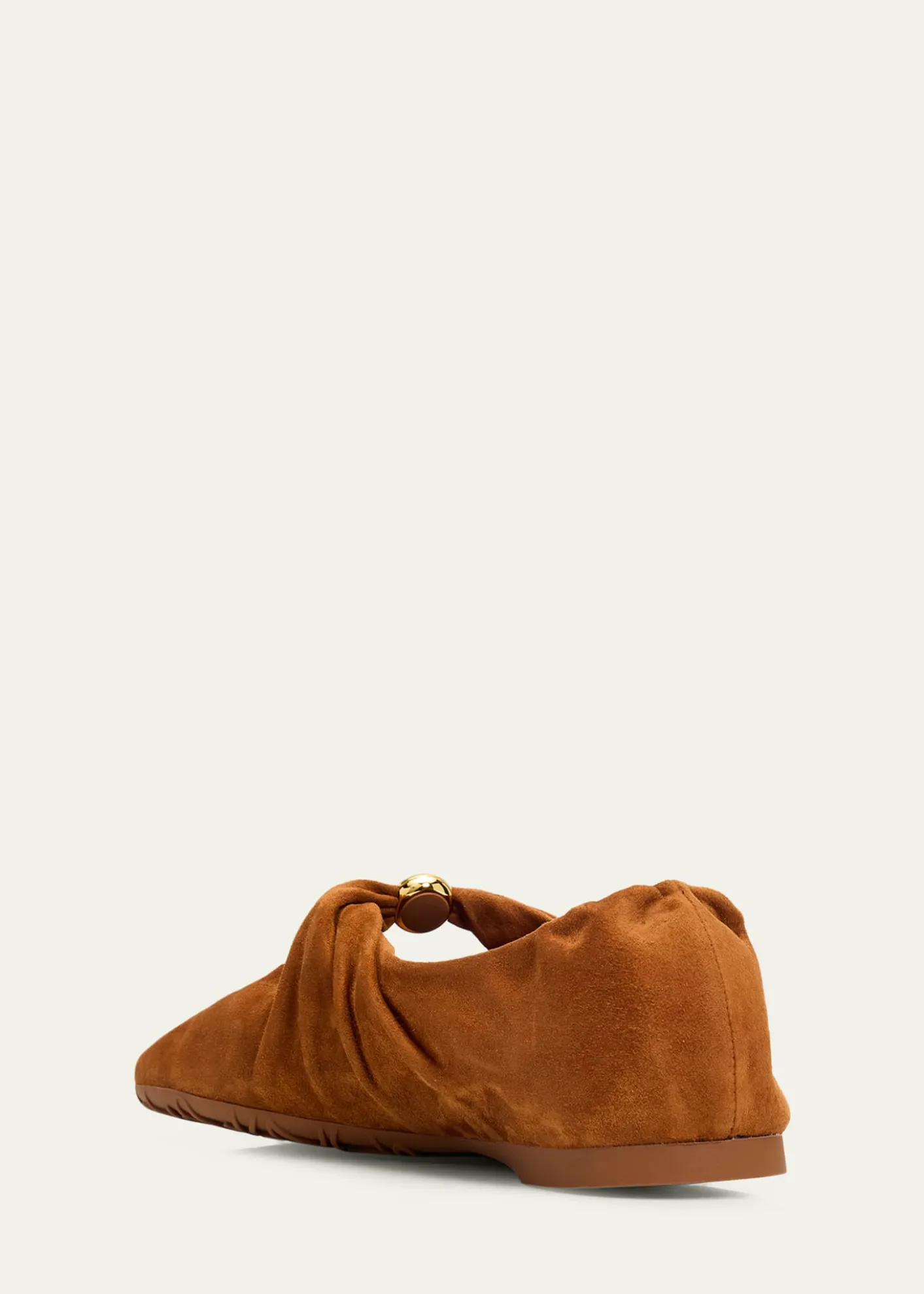 LoewePebble Suede Ballerina Flats