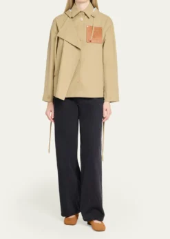 LoewePebble Suede Ballerina Flats