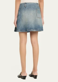 LoewePleated Mini Skirt