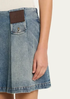 LoewePleated Mini Skirt