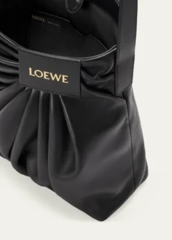 LoewePleated Tote Bag in Leather