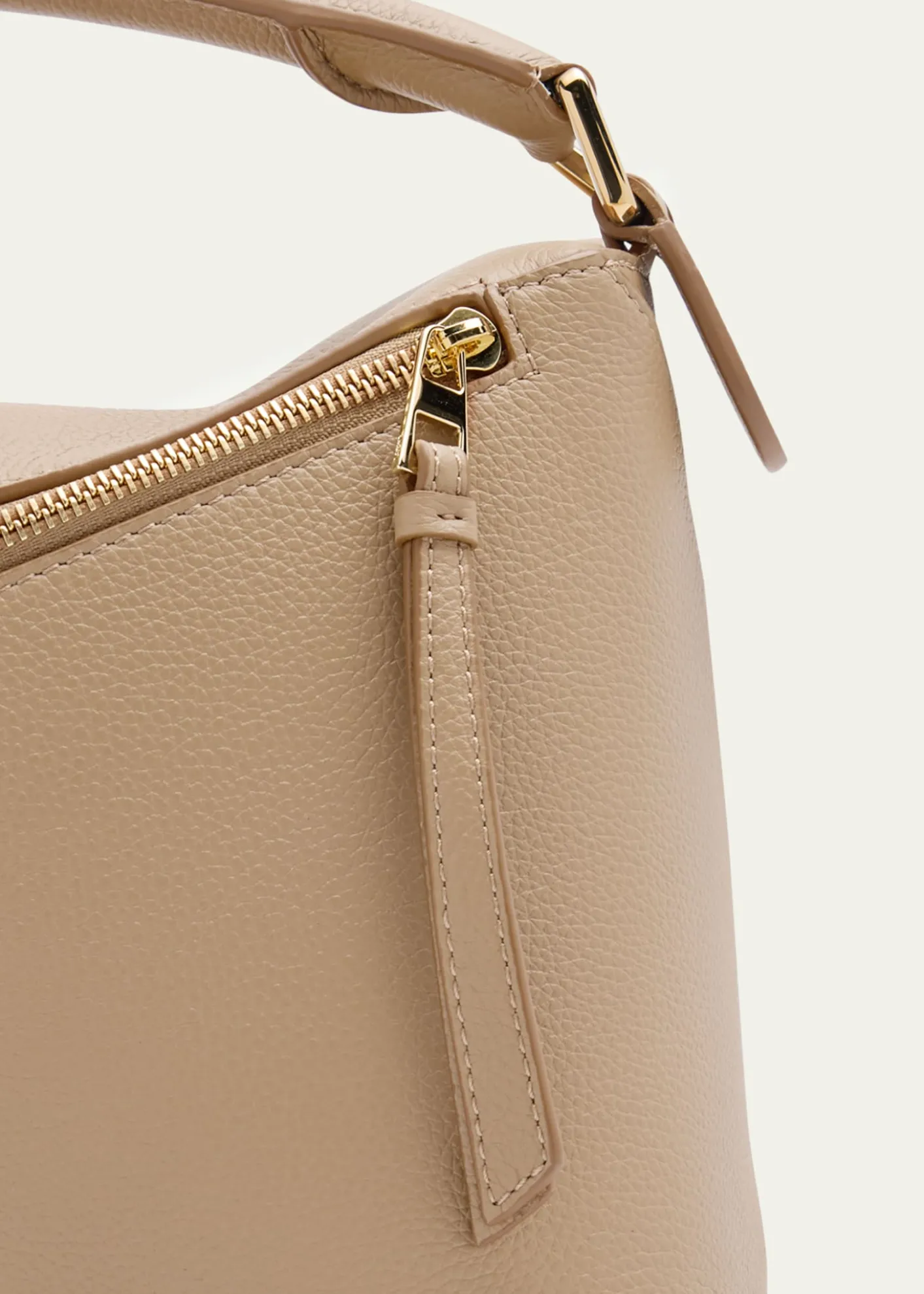 LoewePuzzle Edge Medium Top-Handle Bag in Soft Grained Leather