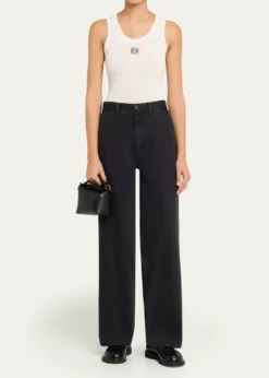 LoewePuzzle Edge Mini Top-Handle Bag in Grain Leather